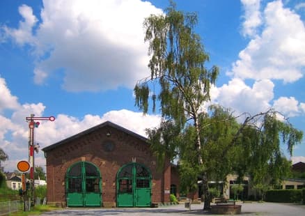 Lokschuppen in Hochdahl auf der Denkmalroute
